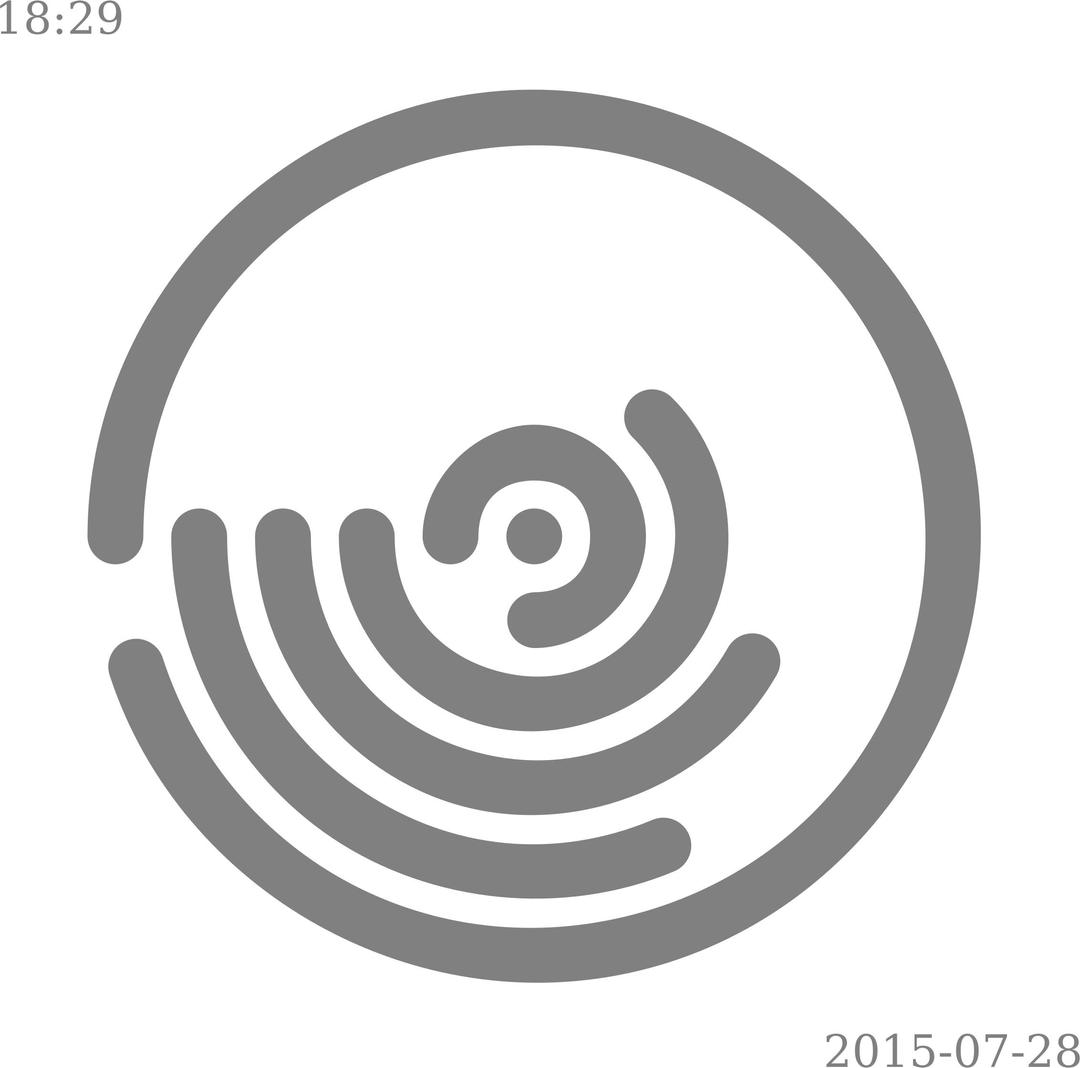 Concentric Loop Clock (1 minute cycle) png transparent
