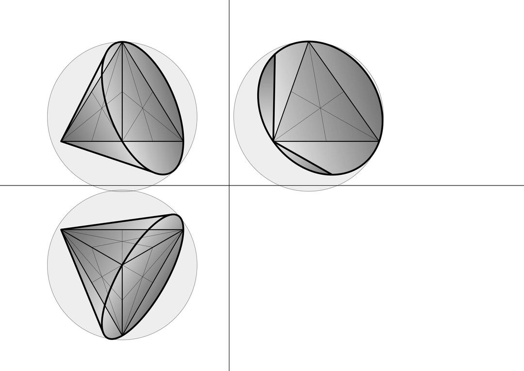 cone 4 enveloped tetrahedron png transparent