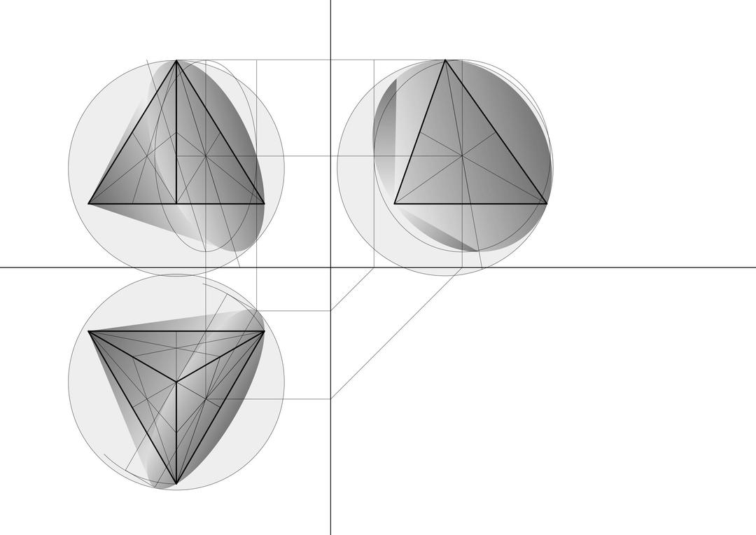 cone 4 enveloped tetrahedron construction png transparent