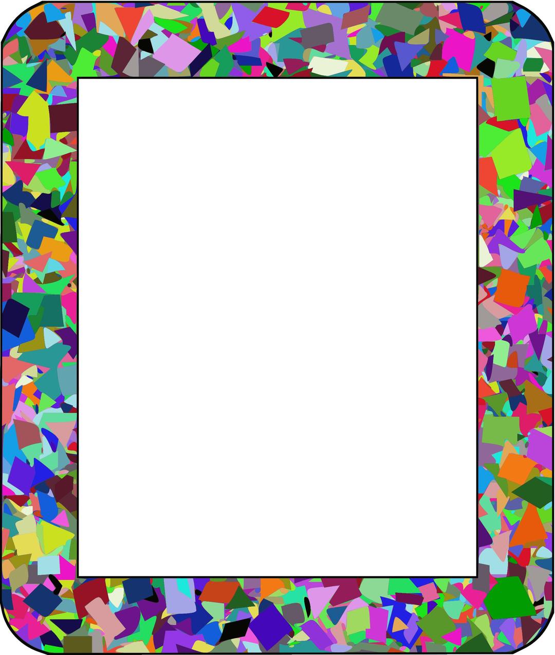 Confetti frame 1 png transparent