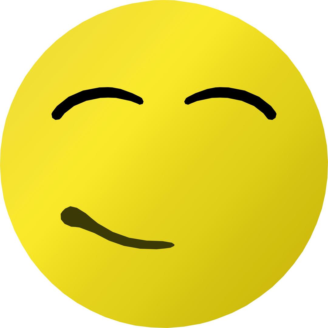 Contented Smiley png transparent