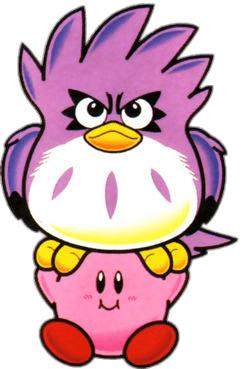 Coo Holding on To Kirby png transparent