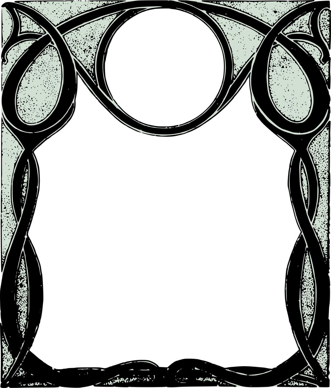 Cool Curly Frame png transparent