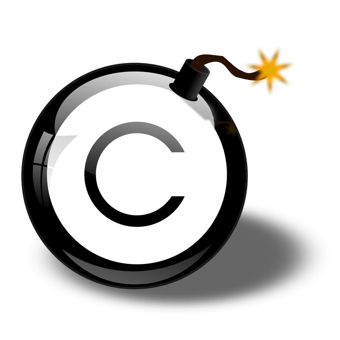 Copyright Bomb png transparent