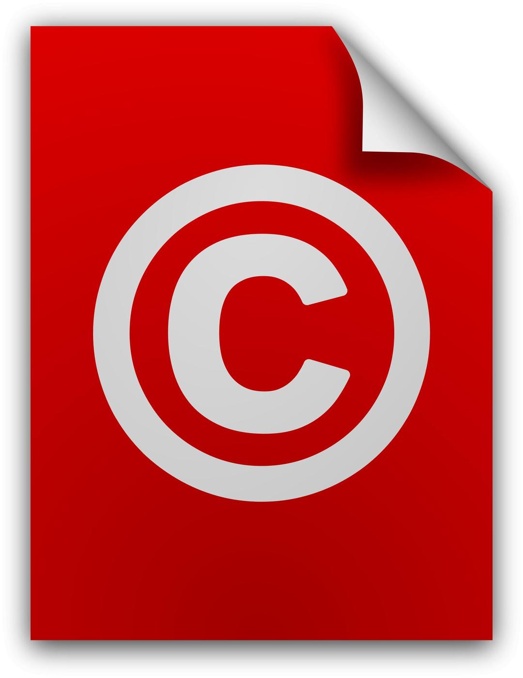 Copyright Document Icon png transparent