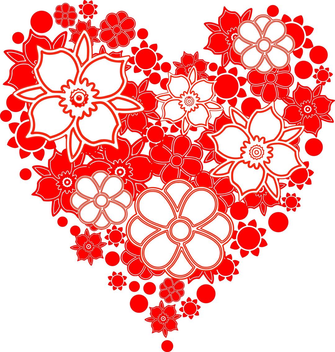 Coração de flores - Hearth Flowers png transparent