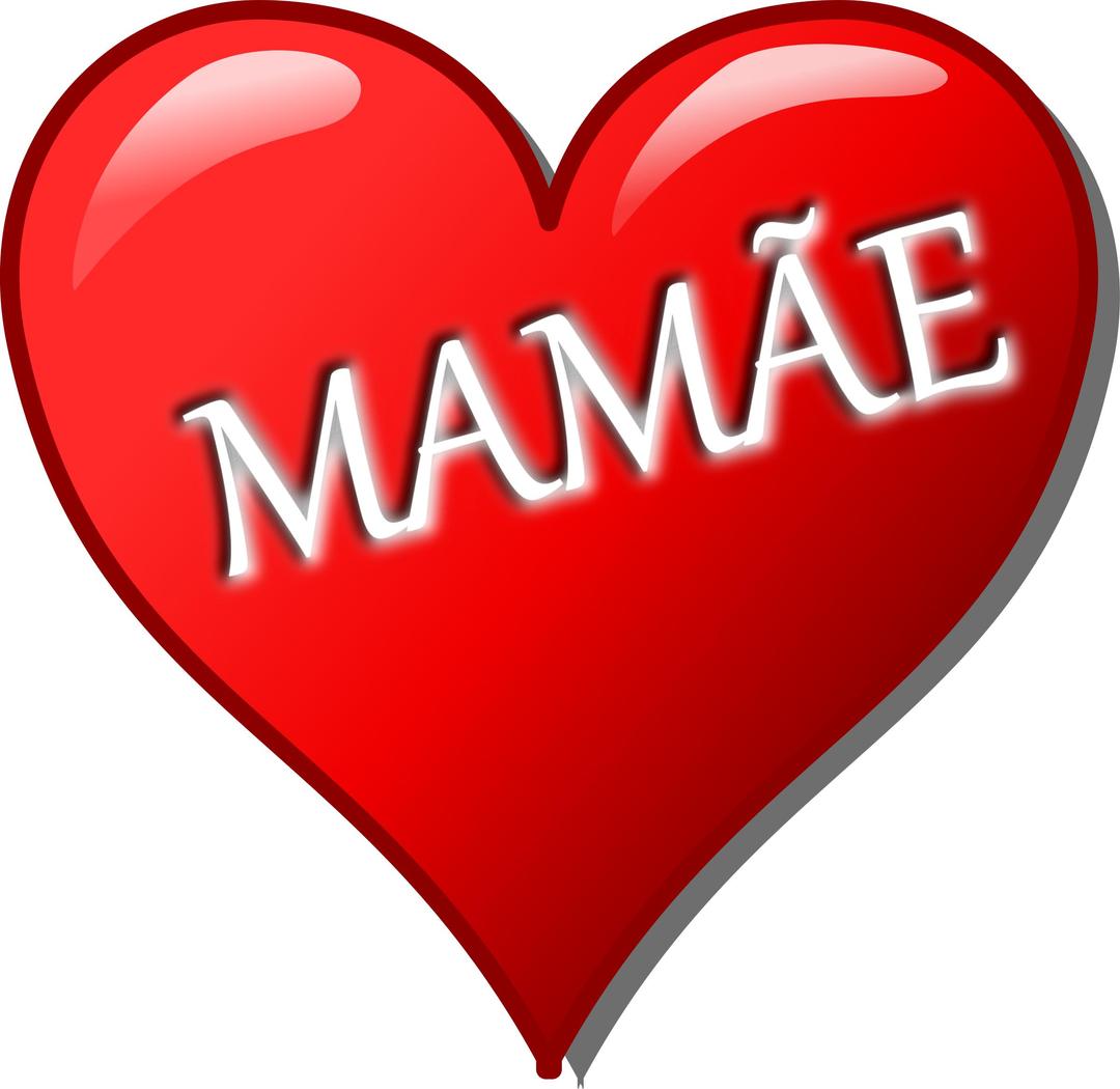 Coração para o Dia das Mães png transparent