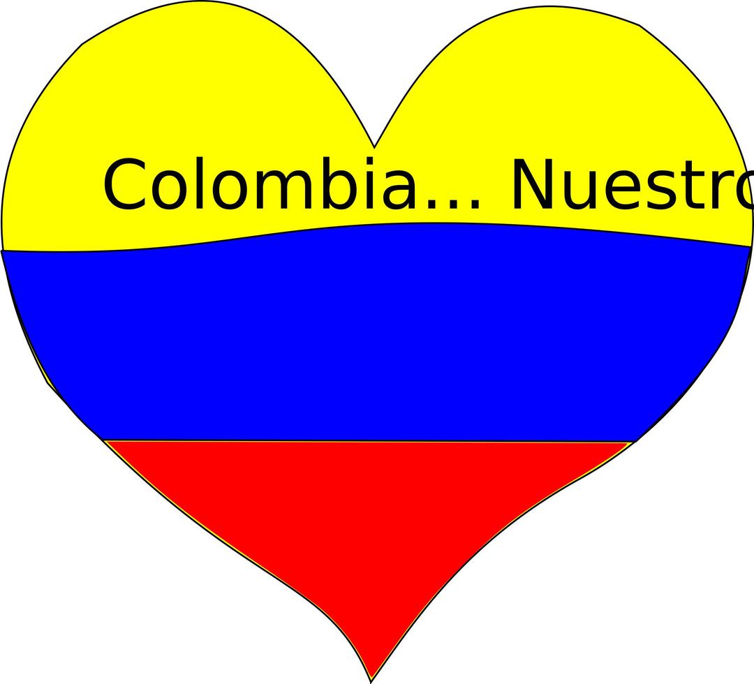corazon colombiano png transparent