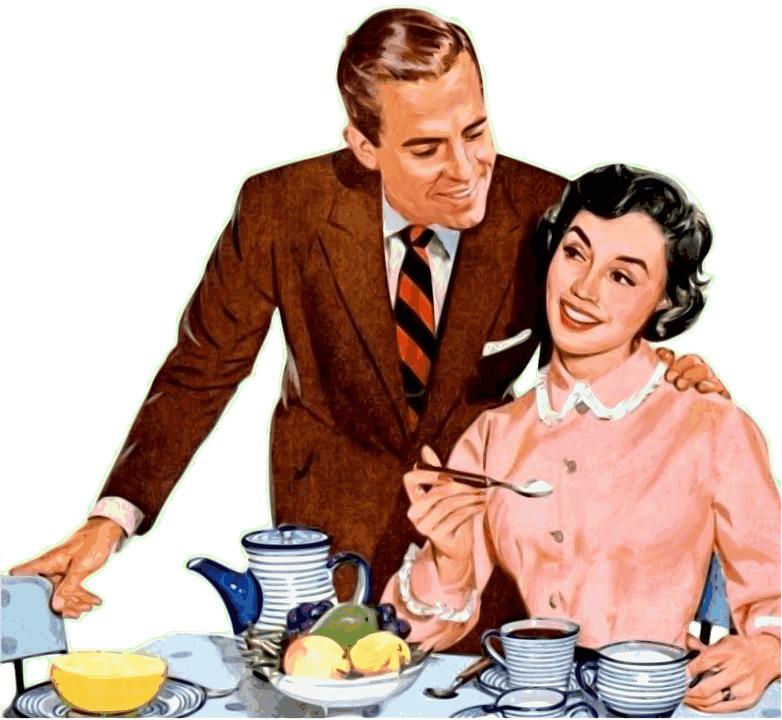 Couple At Breakfast png transparent