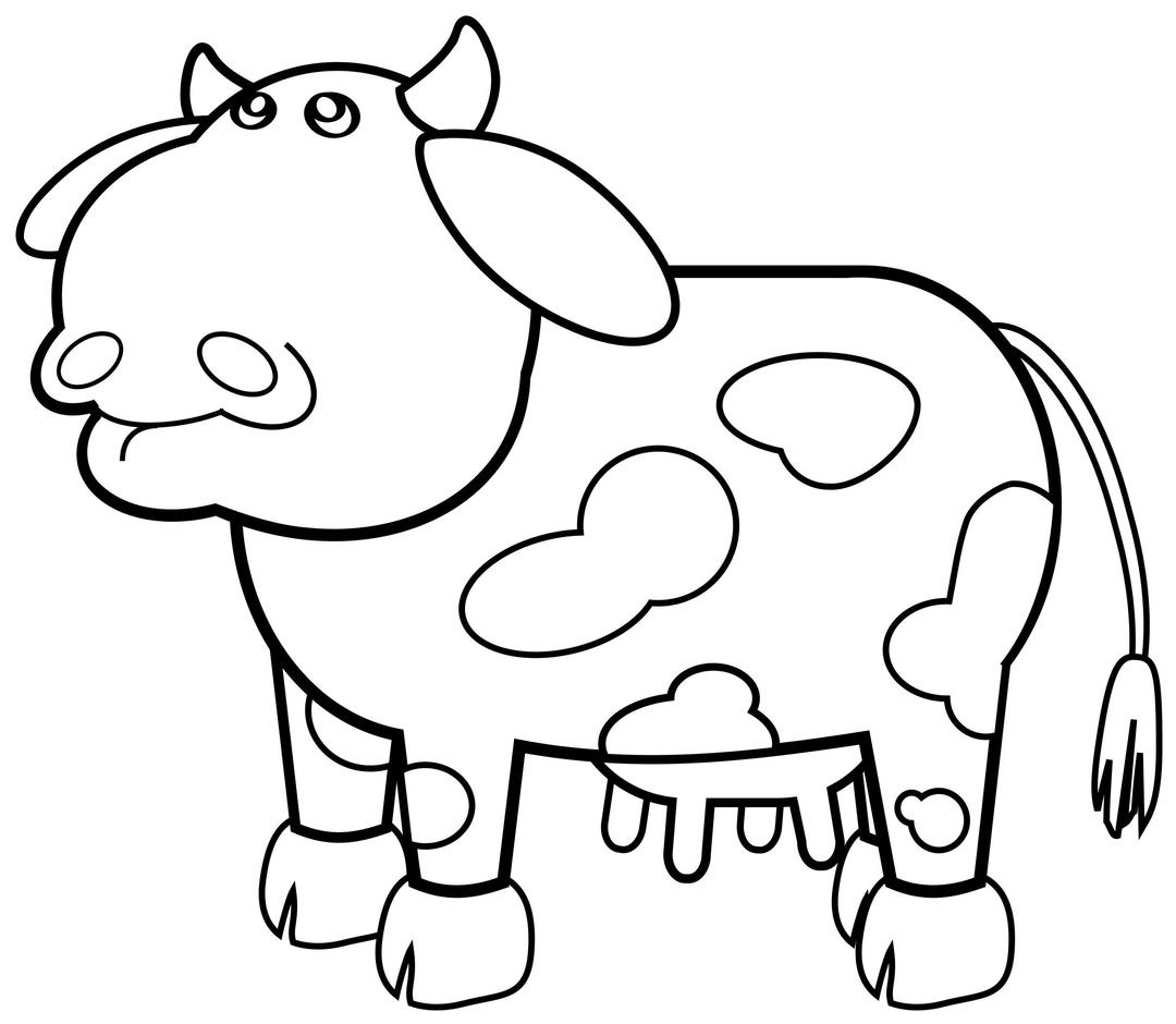 Cow Outline png transparent