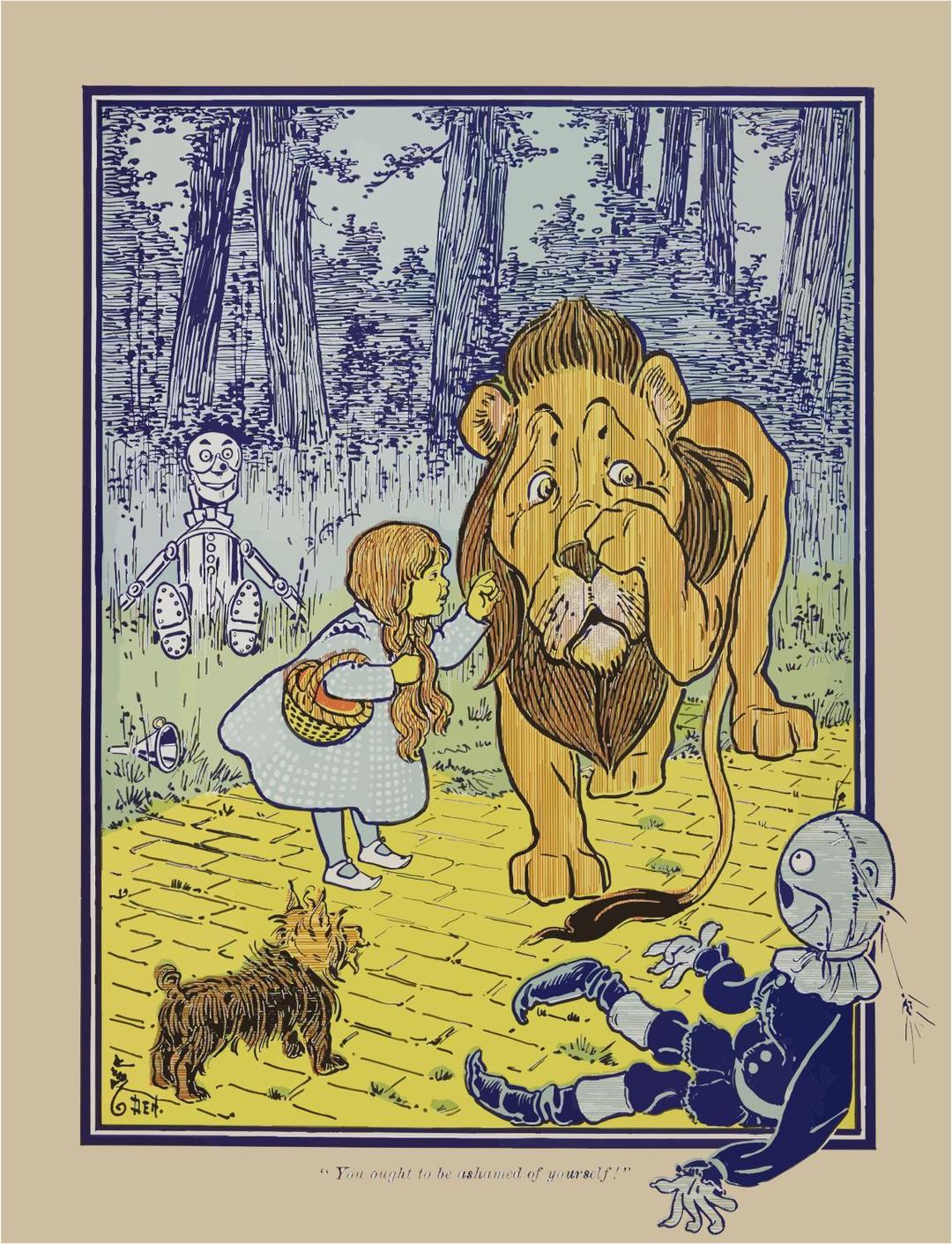 Cowardly Lion Wizard Of Oz png transparent