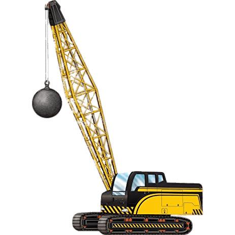 Crane With Wrecking Ball png transparent