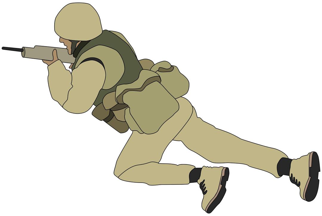 Crawling Soldier png transparent
