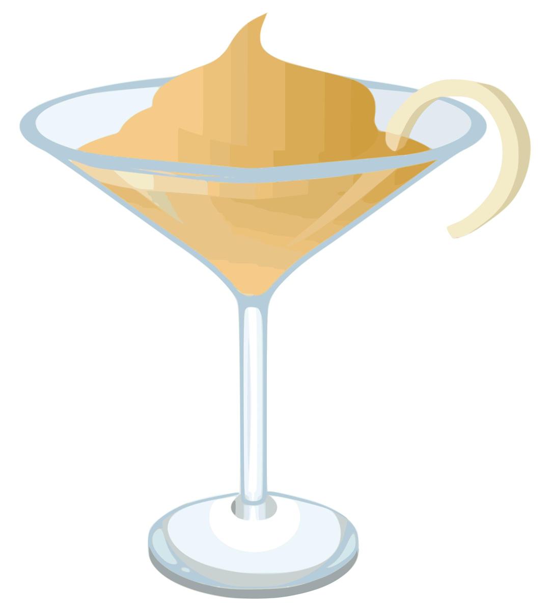 Creamy-martini-glitch png transparent
