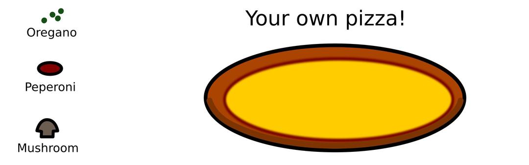Create your own pizza! png transparent