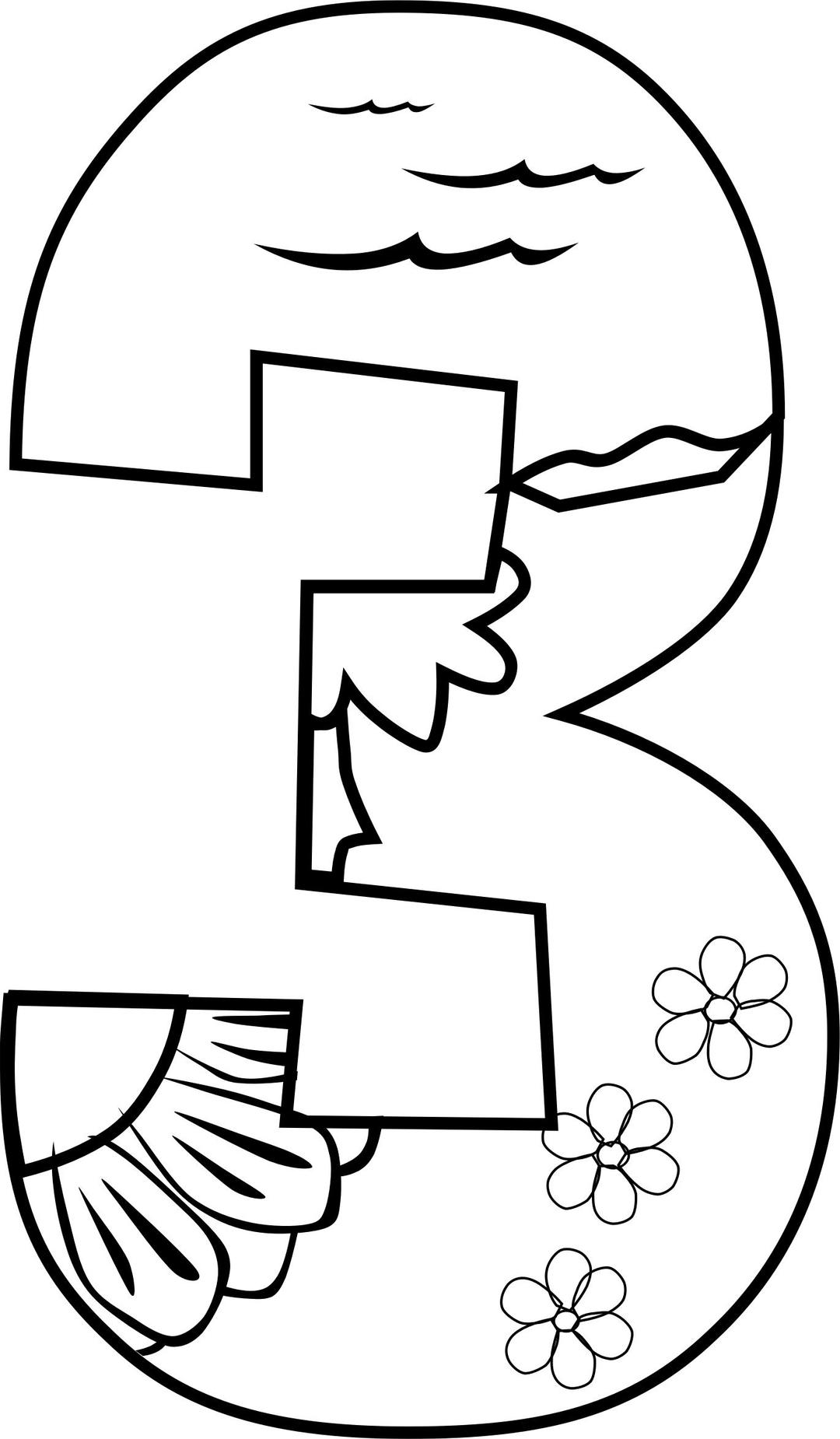Creation Day 3 Coloring Page png transparent