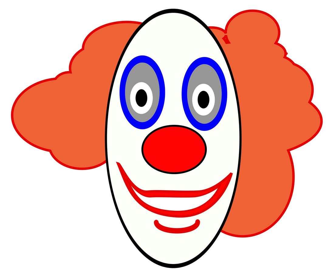 Creepy Clown Face png transparent