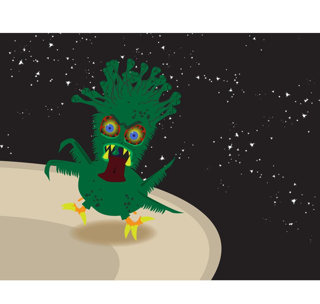 creepy space chicken png transparent