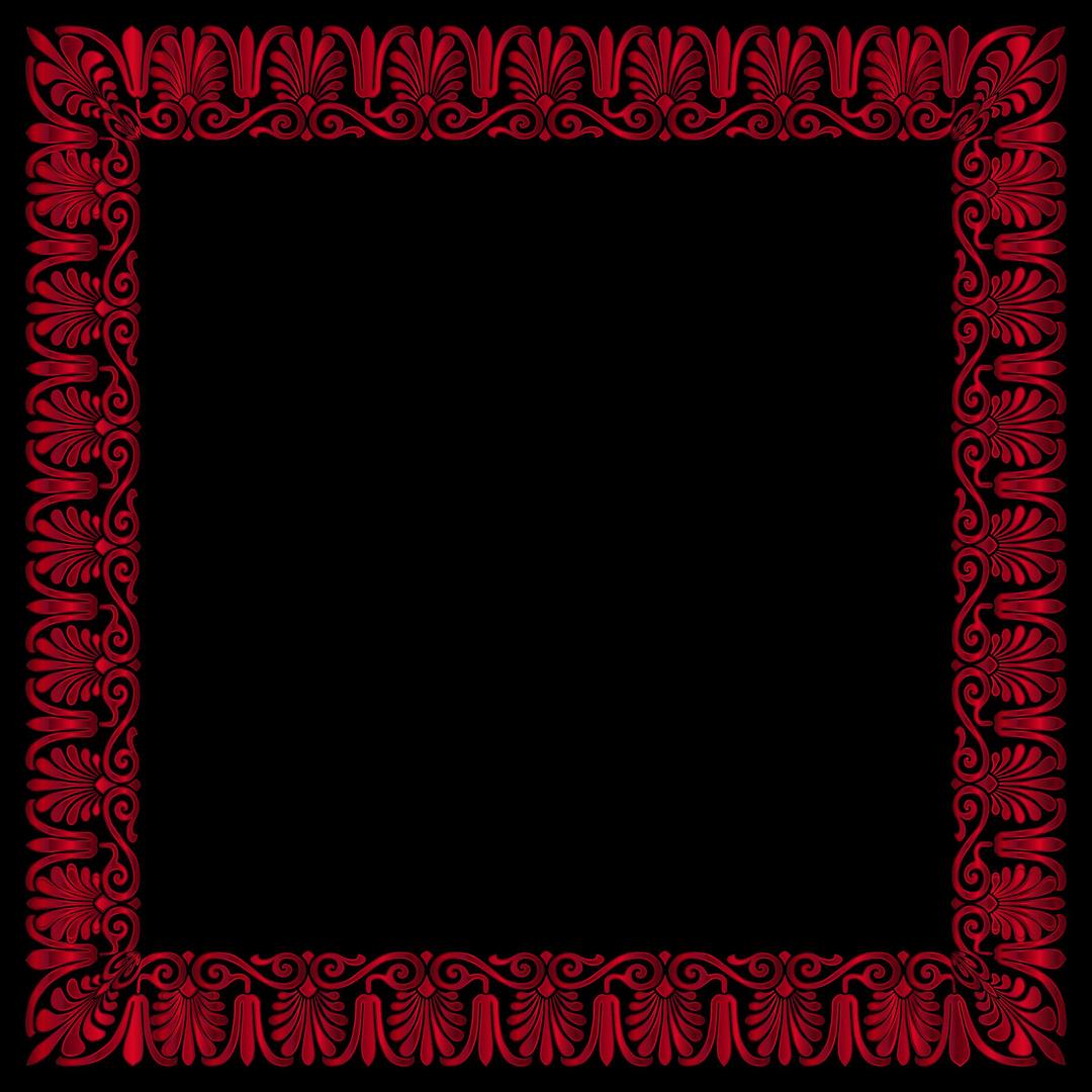Crimson Victorian Ornament Expanded 2 png transparent