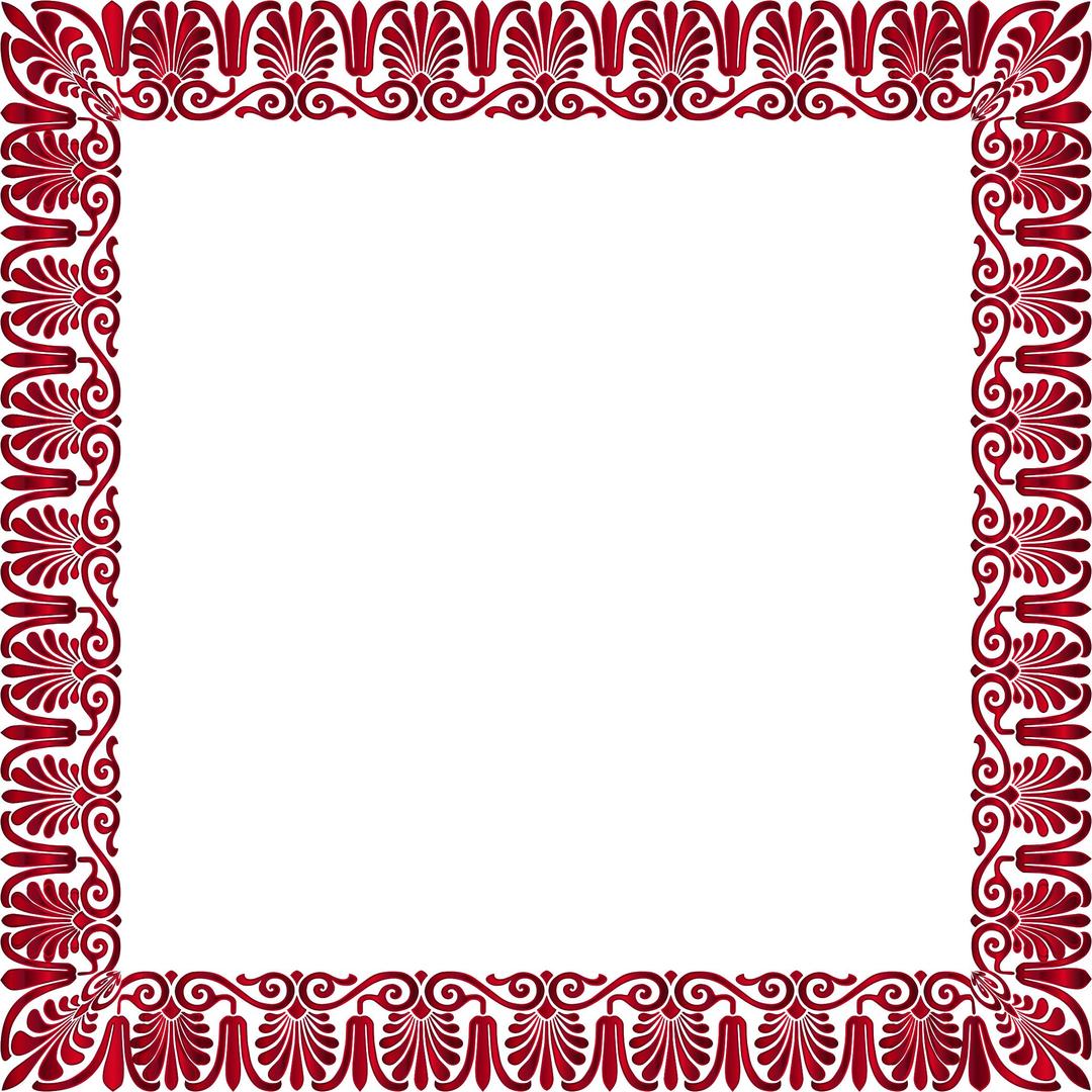 Crimson Victorian Ornament Expanded 2 No Background png transparent