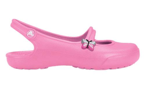 Crocs Pink Girls Flats png transparent