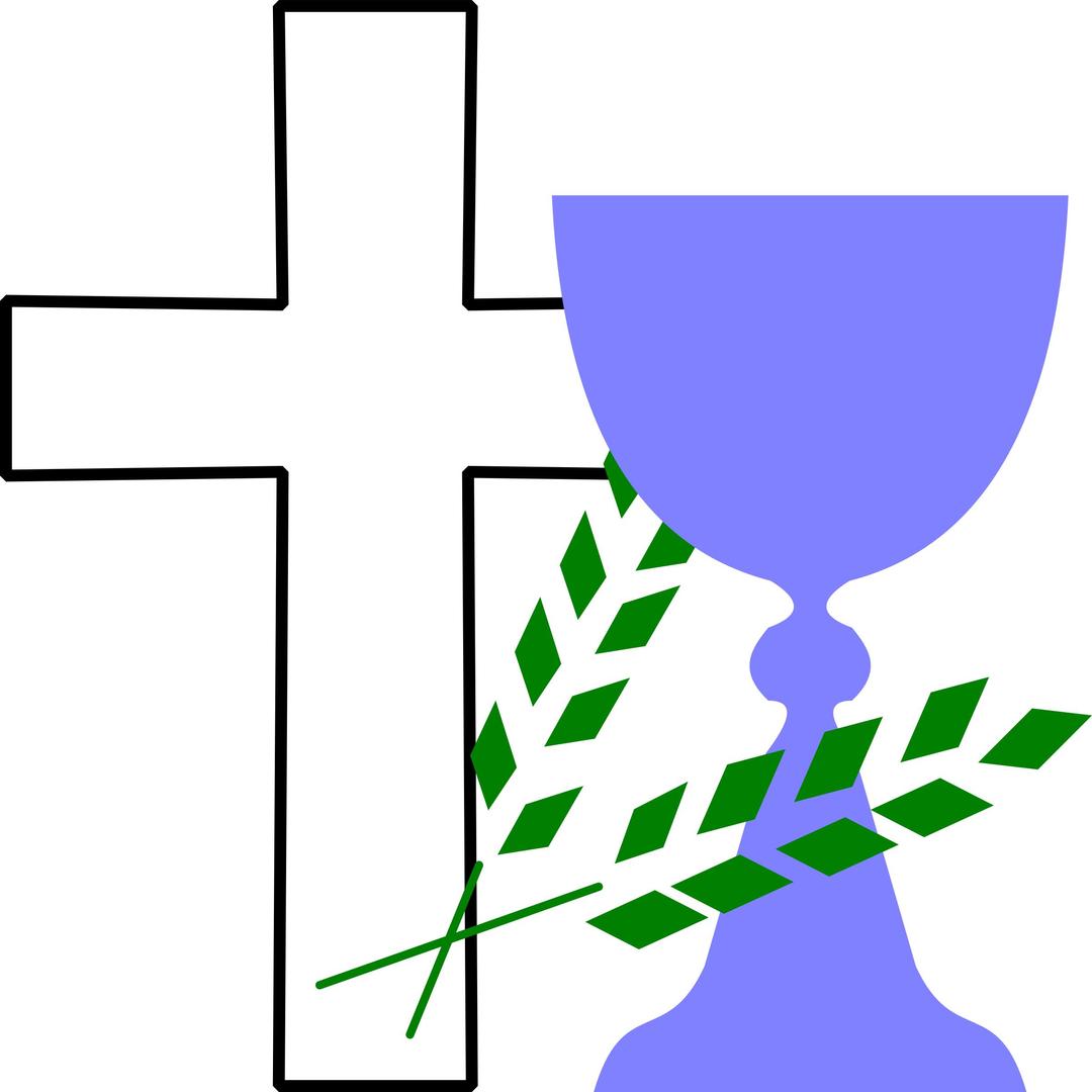 Cross, Chalice, Wheat png transparent