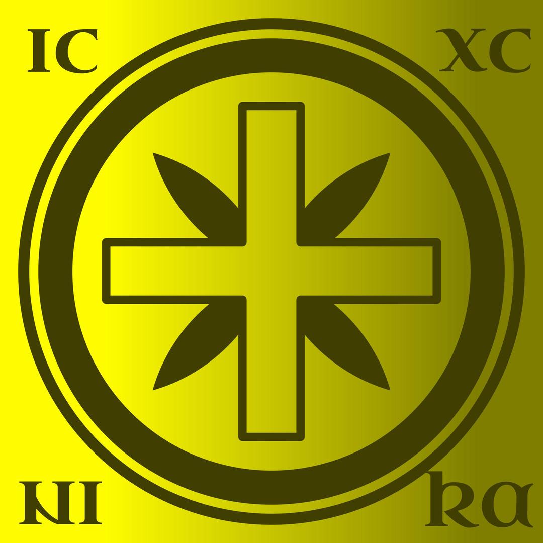 Cross in Circle IC XC NIKA png transparent