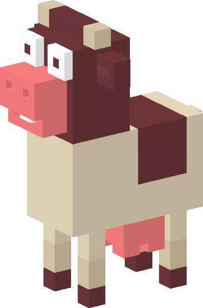 Crossy Road Cow png transparent