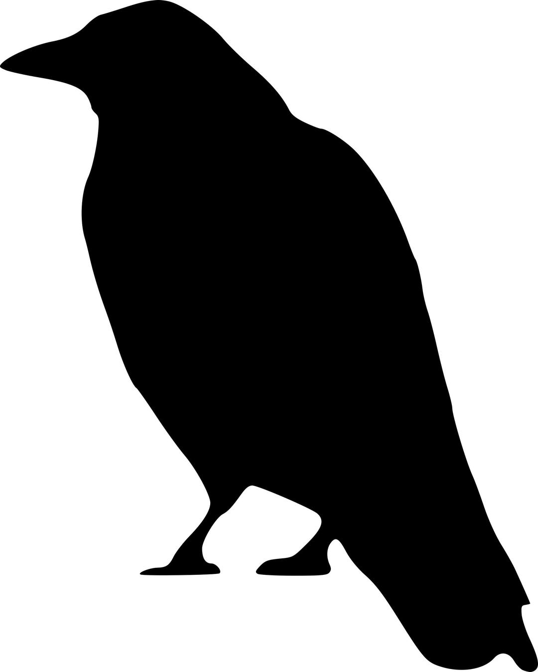 crow standing png transparent