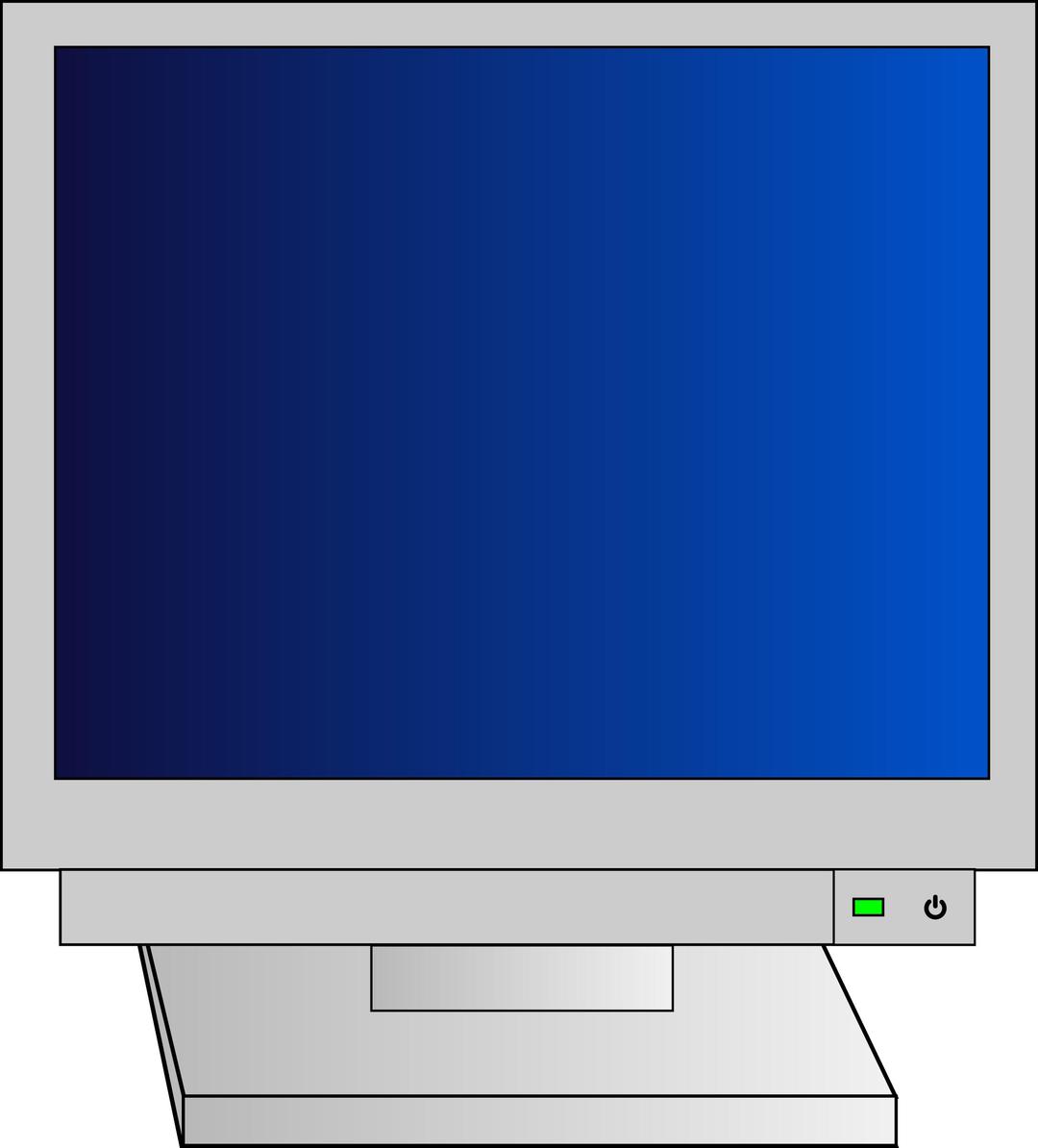 CRT Monitor with Power Light png transparent