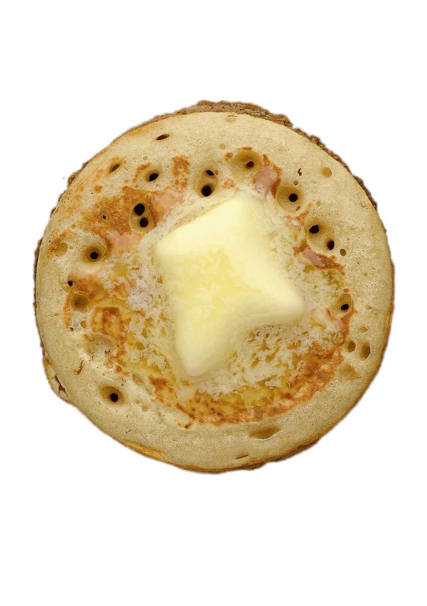 Crumpet With Butter png transparent