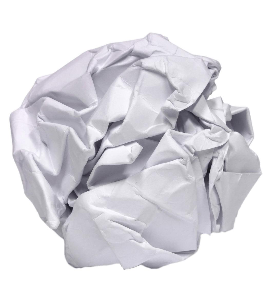 Crumpled Paper Ball png transparent