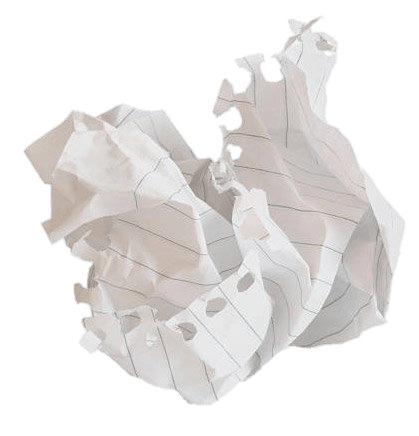 Crumpled Paper Lined Sheet png transparent