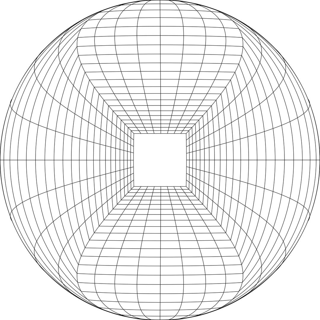 Crystal Ball Perspective Grid Distortion png transparent