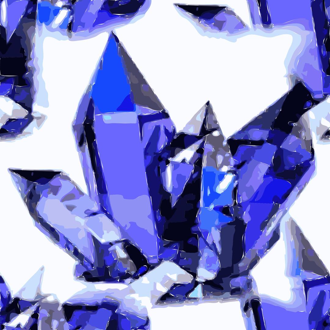 Crystals seamless tile png transparent