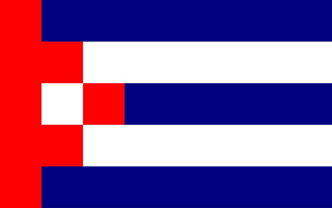 Cuba Flag Pixel Art png transparent