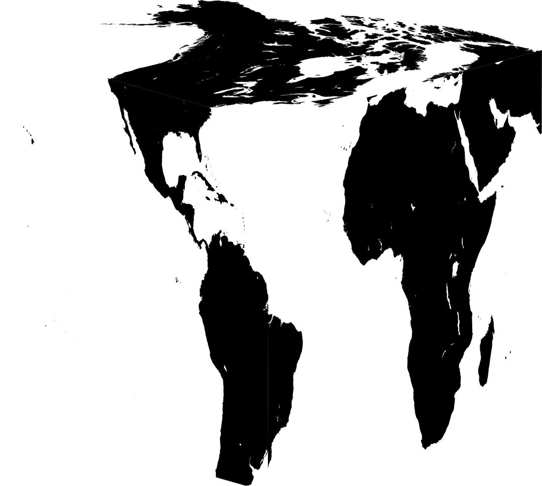 Cube Earth Silhouette No Cube png transparent