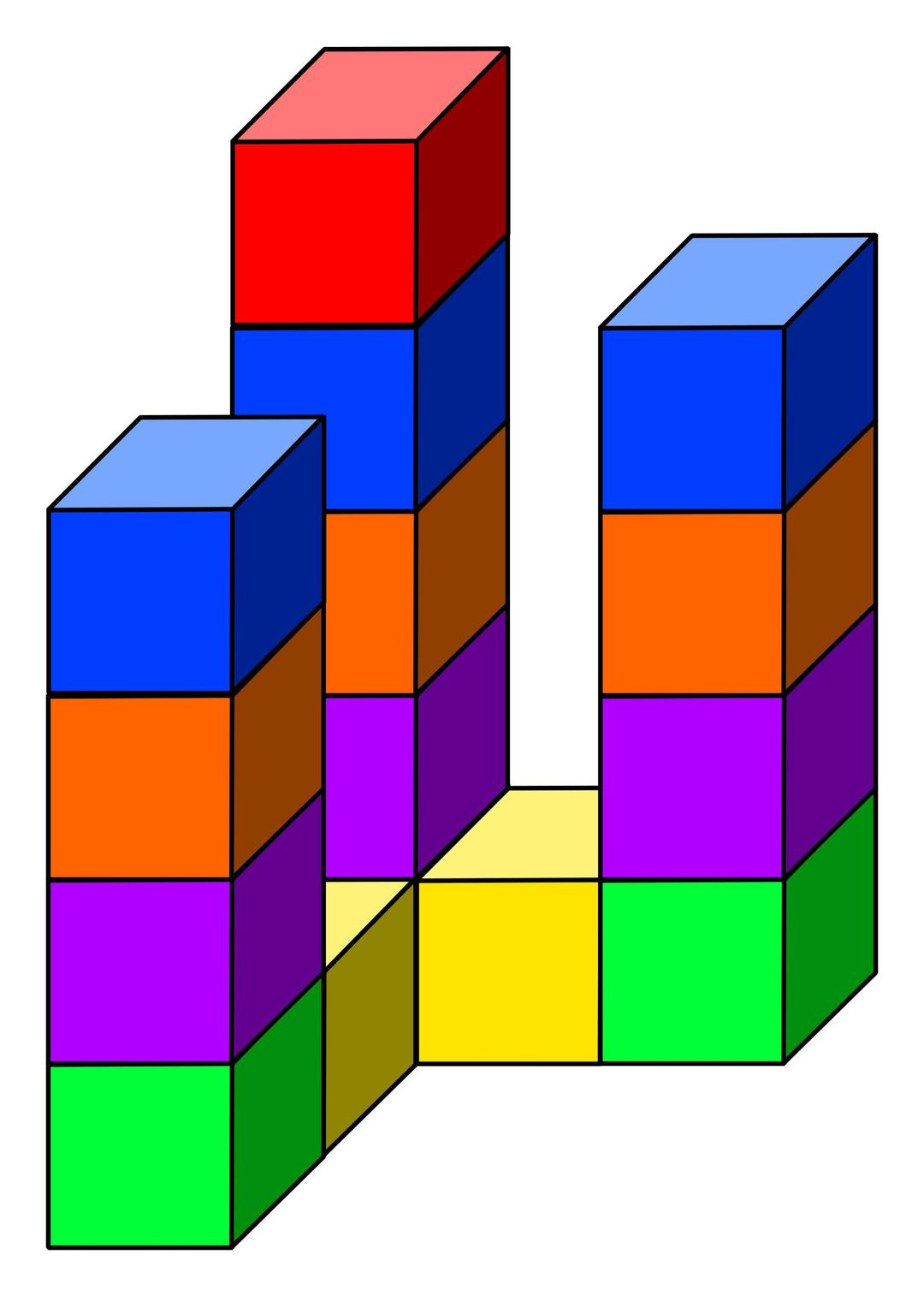cube tower 08 png transparent