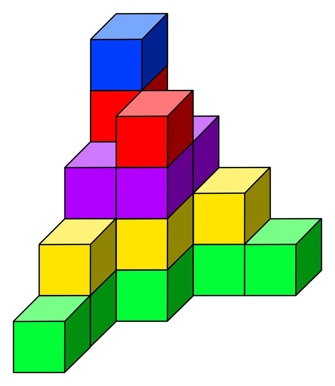 cube tower 11 png transparent