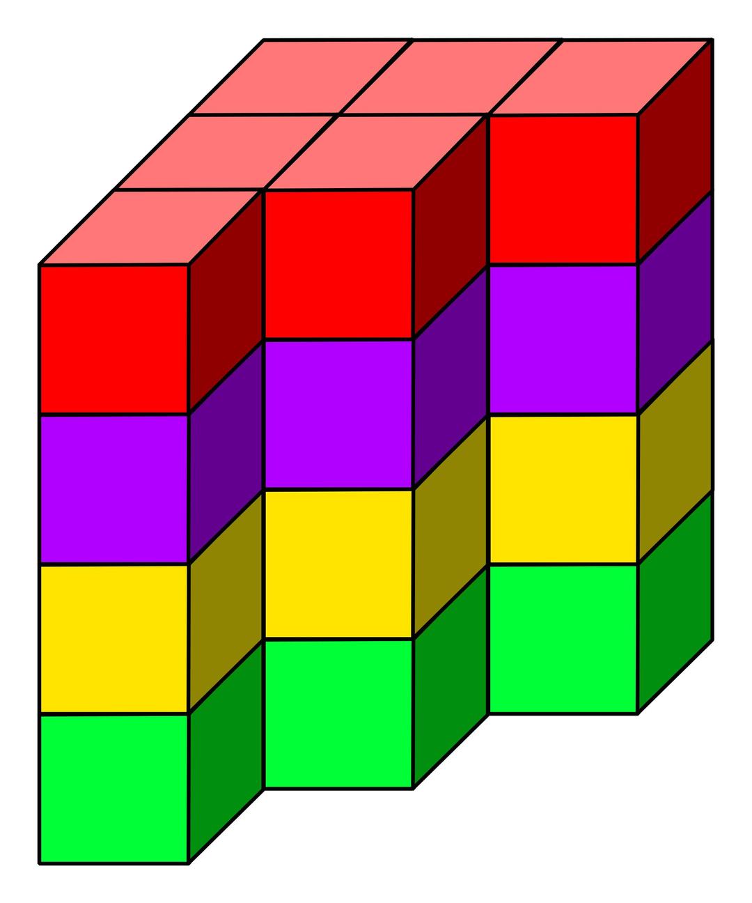 cube tower 12 png transparent