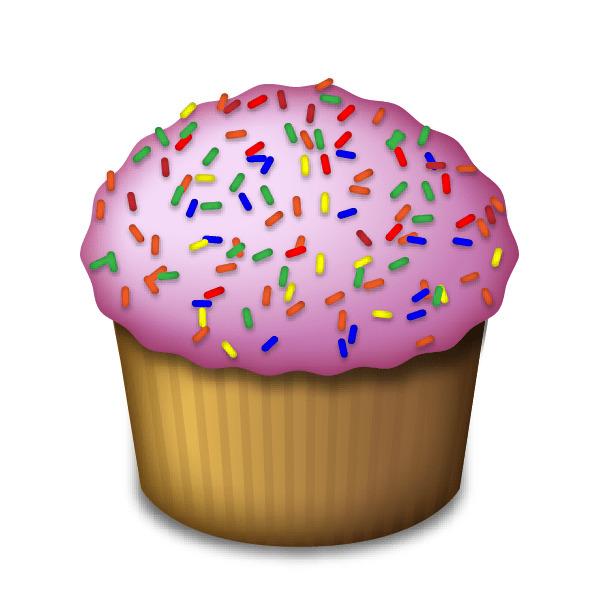 Cupcake Emoji png transparent