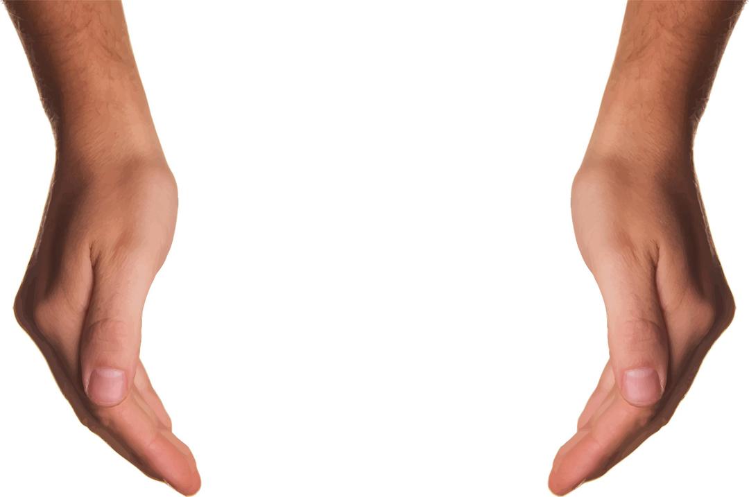 Cupping Hands png transparent