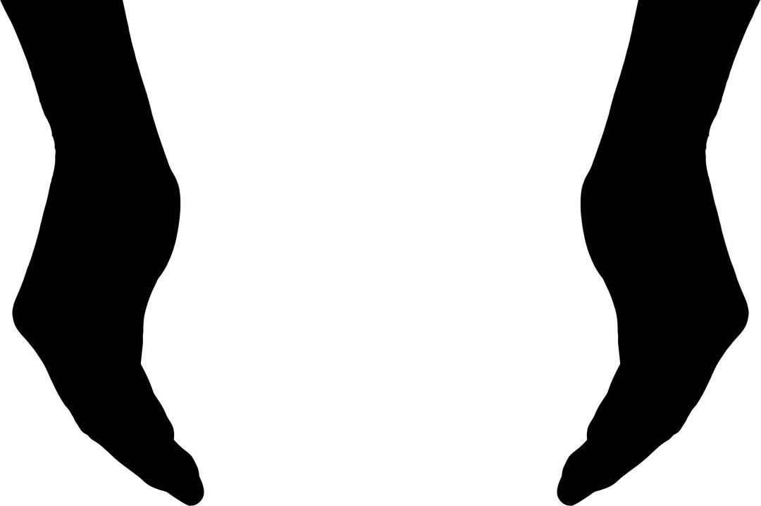 Cupping Hands Silhouette png transparent
