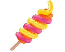 Curly Coloured Popsicle png transparent