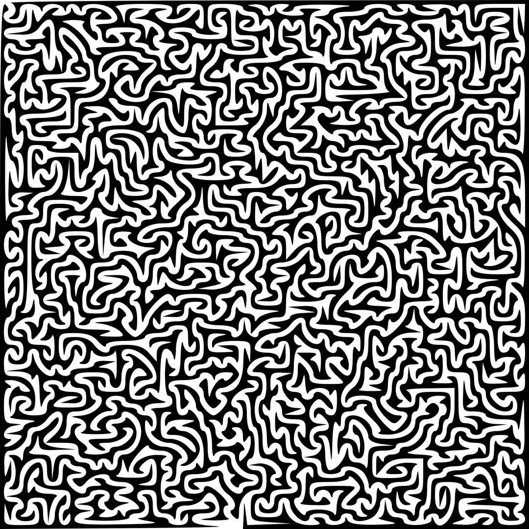 Curvy Maze Puzzle png transparent