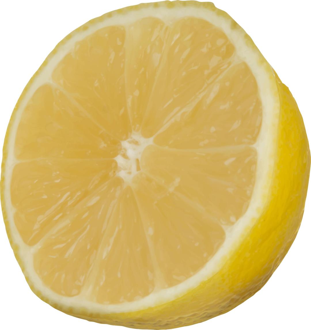 Cut lemon png transparent
