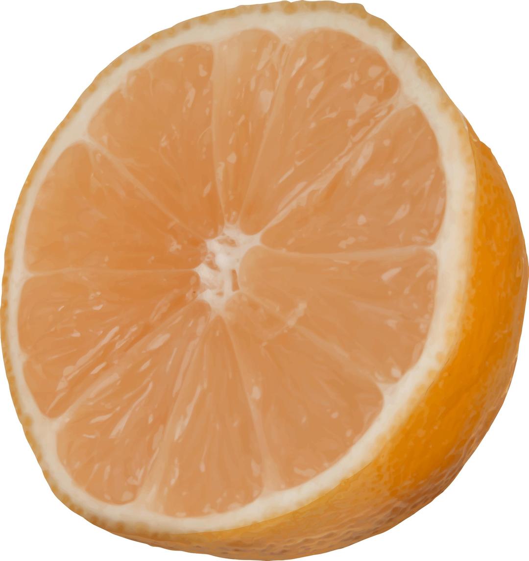 Cut orange png transparent