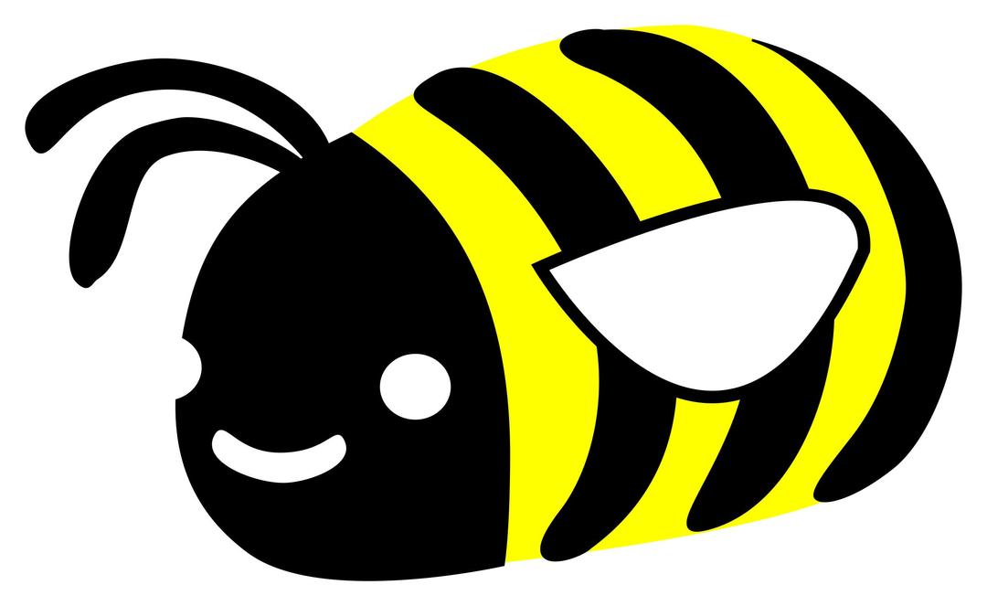 Cute bumble bee png transparent