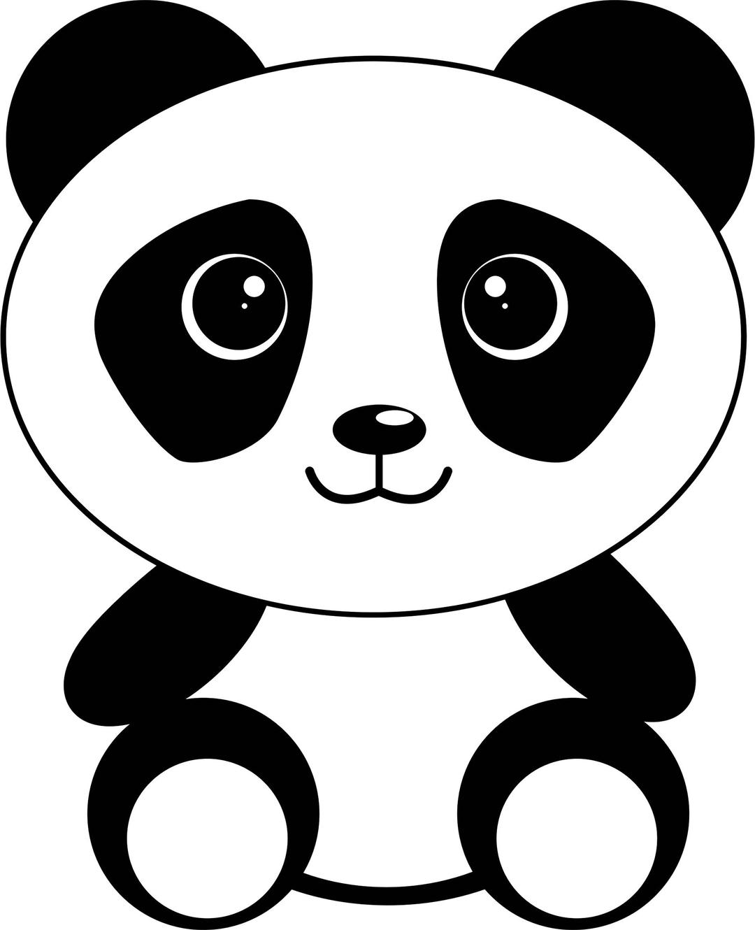 Cute Cartoon Panda png transparent