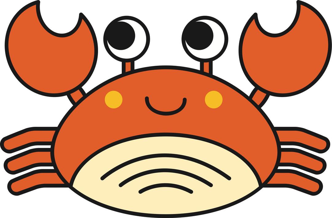 Cute Crab png transparent